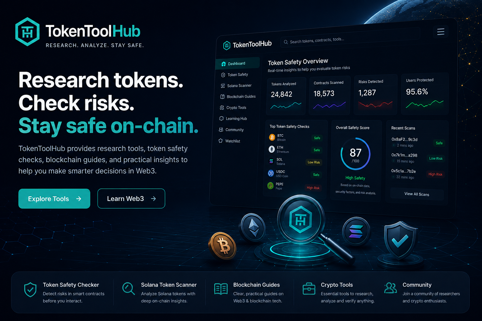 Home - TokenToolHub – Web3 Security Tools, Token Research & Web3 Learning